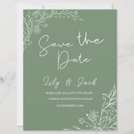 Snyggt enkel minimal Elegant modern grönt