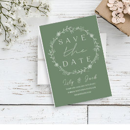 Snyggt enkel minimal Elegant modern grönt Bordsnummer