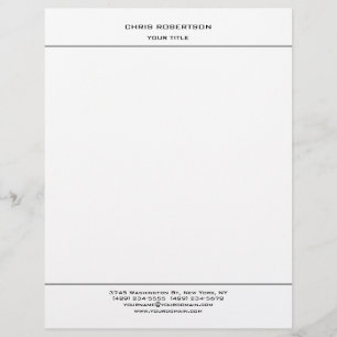 Snyggt enkel, minimalistisk modern Professionell Brevhuvud