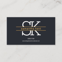 Snyggt Enkel Monogram Brown Rand Logistics Visitkort