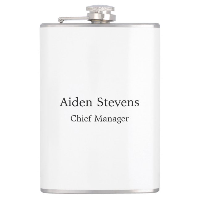 Snyggt Enkel svartvit minimalistisk slapp Fickplunta (Framsidan)