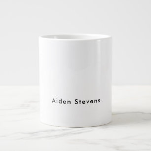 Snyggt Enkel svartvit minimalistisk slapp Jumbo Mugg