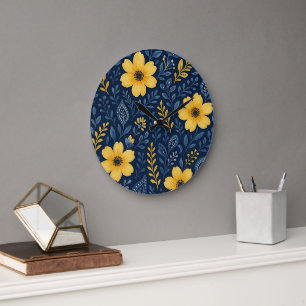 Snyggt Etniska MedelhavsBlommigten Art Mönster Stor Klocka