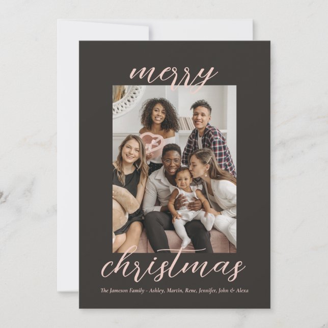 Snyggt-familjens fotopaus - nyår - nytt hem julkort (Framsida)
