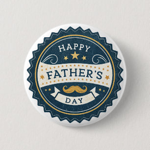 Snyggt Far Day Watch - Retro Badge Design wi Knapp