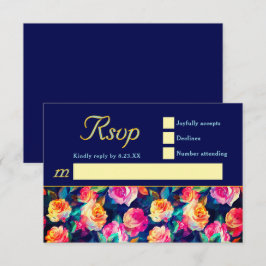 Snyggt Färgblommor bröllop OSA Kort