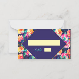 Snyggt Färgblommor bröllop Placeringskort