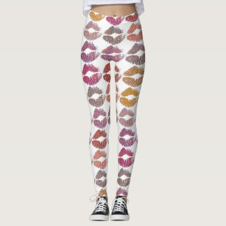 Snyggt Färgt Läppar #28 Leggings