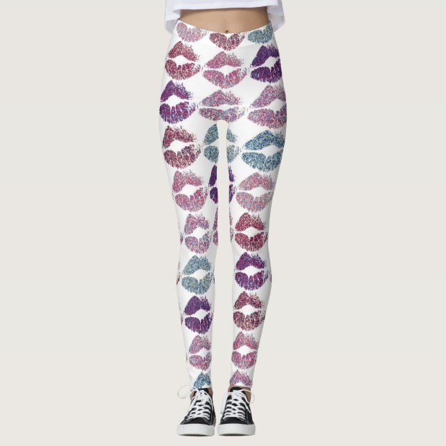 Snyggt Färgt Läppar #31 Leggings (Framsida)