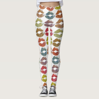 Snyggt Färgt Läppar #38 Leggings