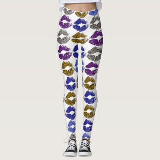 Snyggt Färgt Läppar #40 Leggings