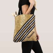 Snyggt faux Crystal och Guld glitter Personlig