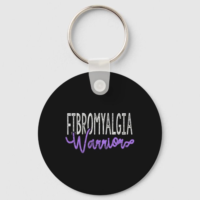 Snyggt Fibromyalgia Warrior Nyckelring (Framsida)
