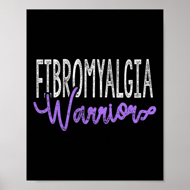 Snyggt Fibromyalgia Warrior Poster (Framsidan)