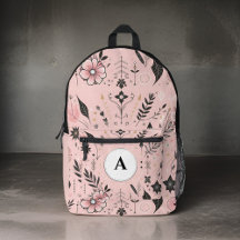 snyggt Flickor söt monogram svarta skolbarn