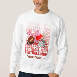 Snyggt FOOTBALL MAMMA Coquette Lång Ärmad Tröja