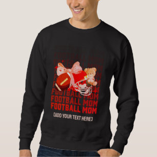 Snyggt FOOTBALL MAMMA Coquette Lång Ärmad Tröja