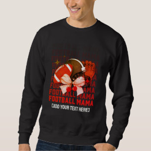 Snyggt FOOTBALL MAMMA Coquette Lång Ärmad Tröja