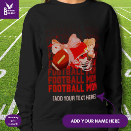 Snyggt FOOTBALL MAMMA Coquette T Shirt