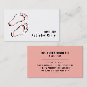 Snyggt Footprint, Podiatry Clinic, Podiatrist Visitkort
