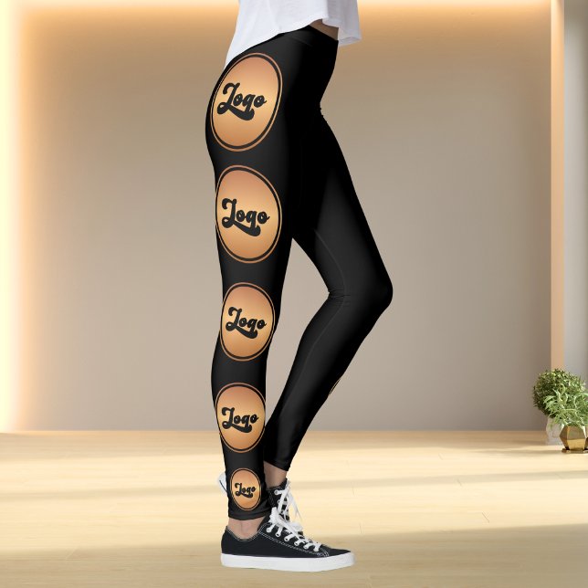 Snyggt för anpassningsbar Guld & Black Business Lo Leggings (Skapare uppladdad)