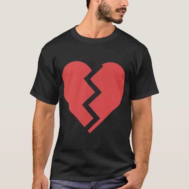 Snyggt för bruten hjärtegrafik Skriv ut Chic T Shirt (Framsida)