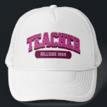 Snyggt för coola Anpassningsbar School Modern Teac Keps<br><div class="desc">Utträda som en modern snyggt lärare med denna truckerkeps för anpassningsbar av coola! Trendigets utformning som skriker professionalism och flust. Öka din klassrumsvib!</div>