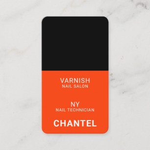 Snyggt för den moderna nya orangen chic trendig na visitkort