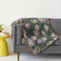 Snyggt för det moderna oliv grönt mysiga blommönst