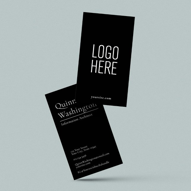 Snyggt för elegant Modern Simple Logotyp Professio Visitkort (Skapare uppladdad)