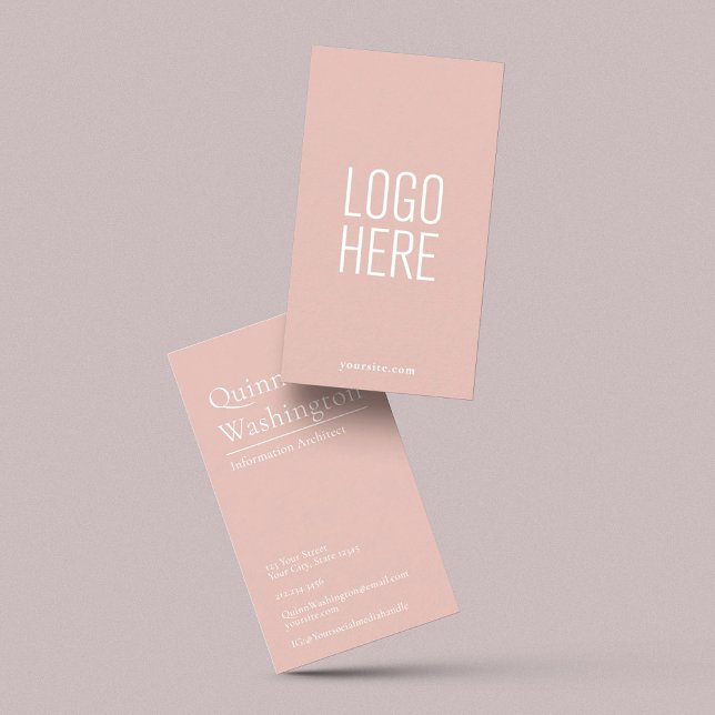 Snyggt för elegant Modern Simple Logotyp Professio Visitkort (Skapare uppladdad)
