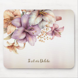 Snyggt för Eleganten Watercolor Boho Rosa Flowers  Musmatta