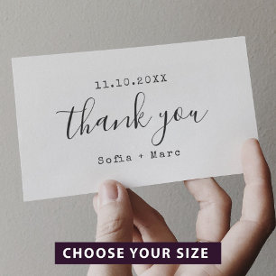 Snyggt för handskriven tack självfärgande stämpel