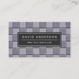 Snyggt för installationsprogram för byggbricka Enk Visitkort