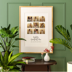 snyggt för multifoto-elegant Underbarare Morsa Poster