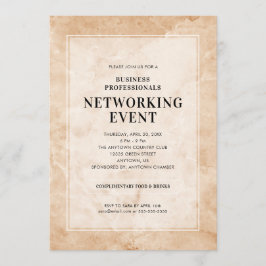 Snyggt för nätverkshändelse - Marble Background Inbjudningar