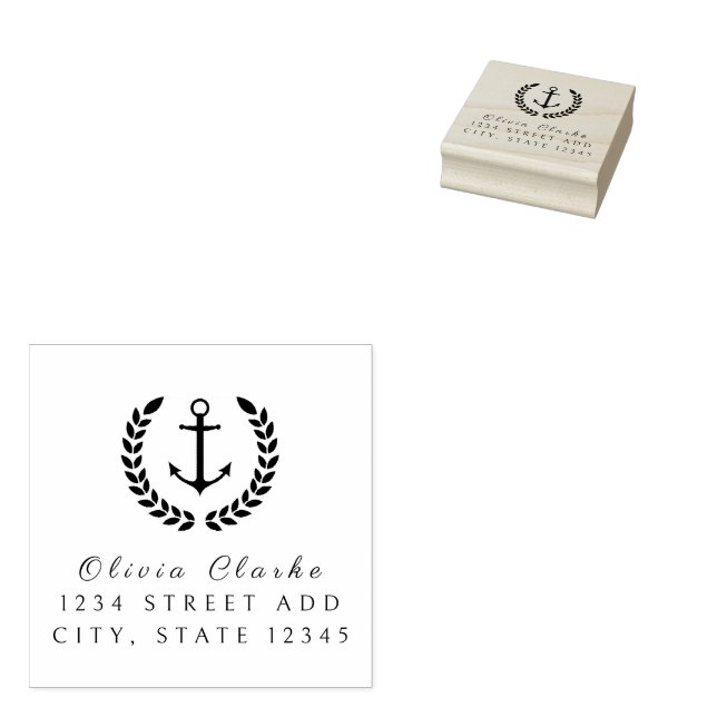 Snyggt för Nautisk havsankarpunkt Stämpel (Stämplad)