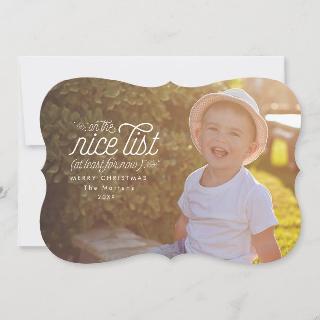 Snyggt för nu roligt Helgdag-fotokort Julkort (Framsida)