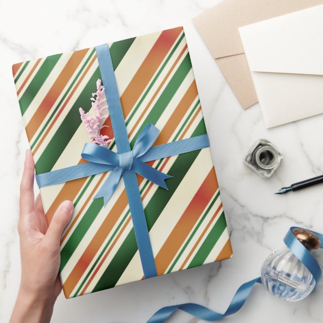 Snyggt för pastellGrönt och återställ Orange för E Presentpapper (Gifting)