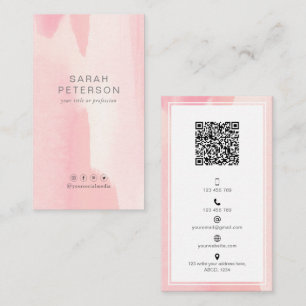 Snyggt för QR-Trendig för Social-media personli Visitkort