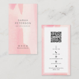 Snyggt för QR-Trendig för Social-media  personlig  Visitkort