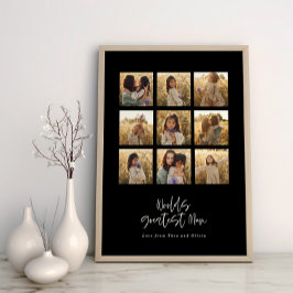 snyggt för svartvit multifoto-elegant med Underbar Poster