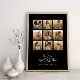 snyggt för svartvit multifoto-elegant med Underbar Poster