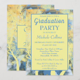 Snyggt Forest Sunset Party-inbjudan Inbjudningar