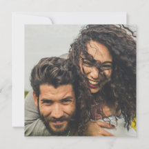 Snyggt Foto Bröllopsinbjudan QR-kod Spara datum Gr