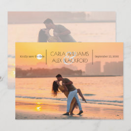 Snyggt Foto Modern Bröllop spara datum Datumet