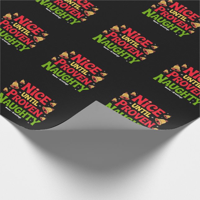 Snyggt fram till beprövad juldesign Cheeky Presentpapper (Hörn)
