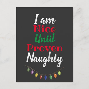 Snyggt fram till Beven Naughty, fin jul Helg Vykort