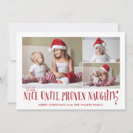 Snyggt fram till Beven Naughty Funny Helgdag Card Julkort