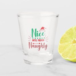 Snyggt fram till Beven Naughty jul-gift-glas